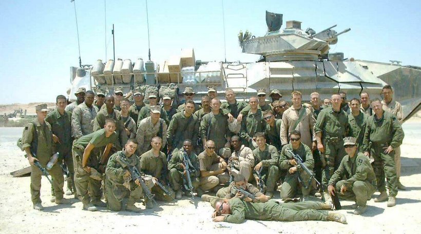 Terrence Bullock’s platoon in Iraq. (Photo: contributed)