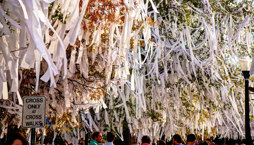 Toomer's Corner in Auburn, AL on December 1, 2013 (Photo: George Thomas)