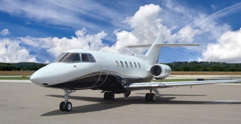 2000 Hawker 800XP, the type of jet aircraft used by the RSA. 