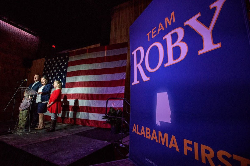 Congressman Martha Roby (R-AL2) delivers her victory speech after winning a fourth term in Congress. (Photo: Roby campaign)