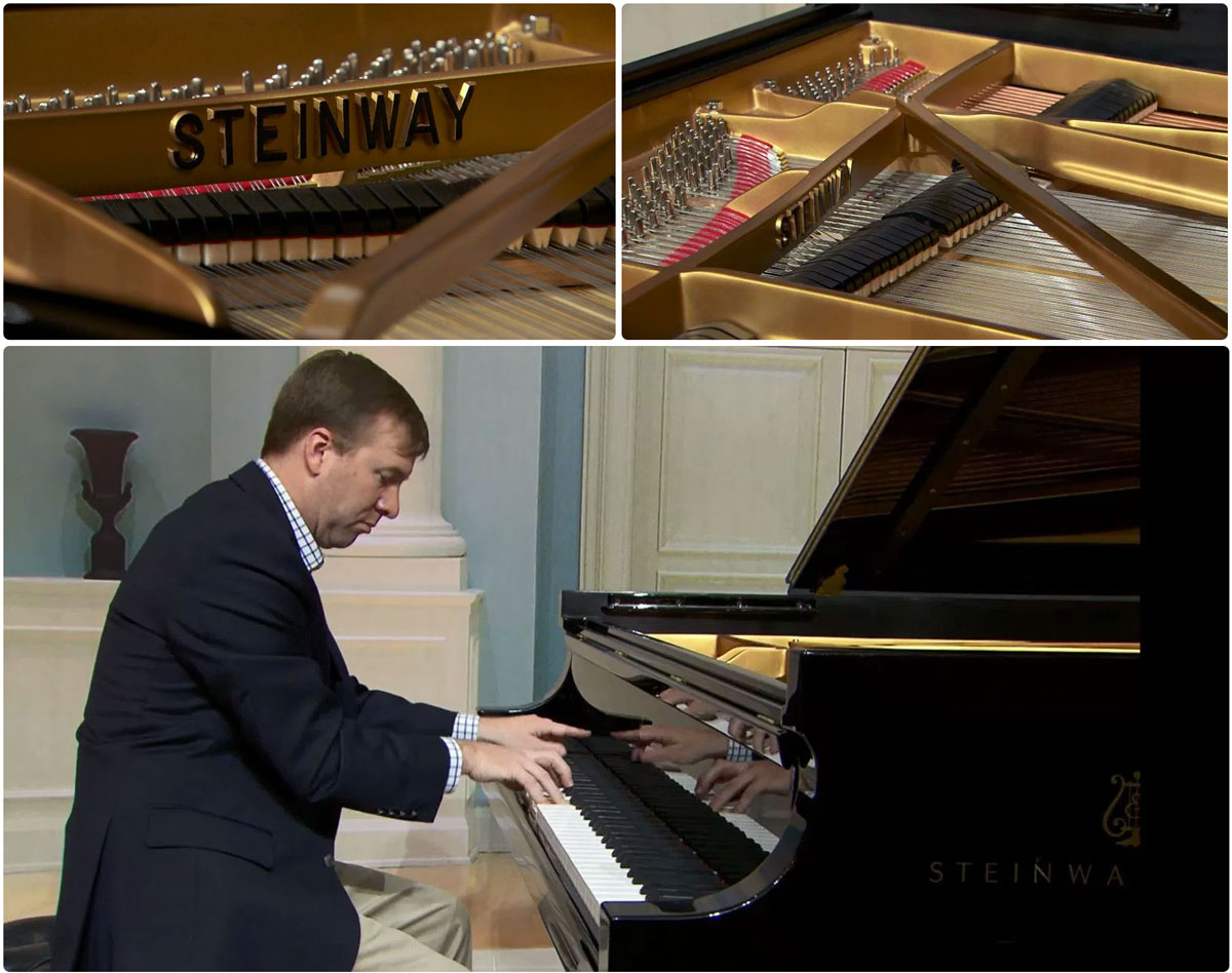  Kevin Grigsby plays a Steinway at Alabama Piano Gallery in Vestavia Hills. The Alabama Power market specialist has been chosen to compete in the prestigious Cliburn International Amateur Piano Competition in June. (contributed)