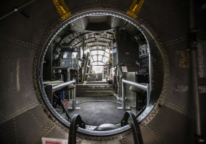 Curtis Wester, B-29 crew bombay (Photo by Drew Burke)