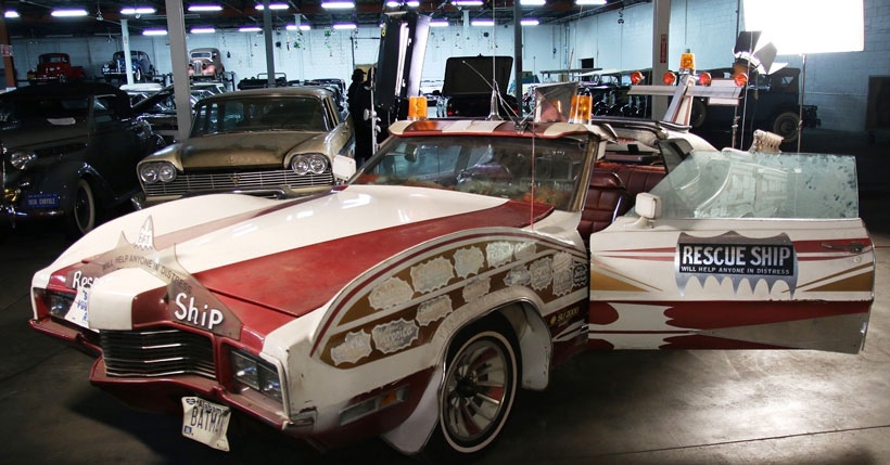 Willie Perry’s beloved ride, the Rescue Ship a.k.a Batmobile, at Old Car Heaven. The eccentric Good Samaritan died of carbon monoxide poisoning while working on the car on a cold night. (Contributed)