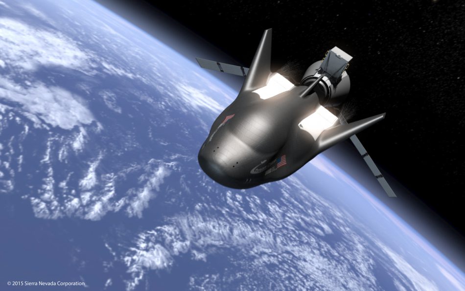 This rendering shows the Dream Chaser in flight in space. (Image: Sierra Nevada Corp.)