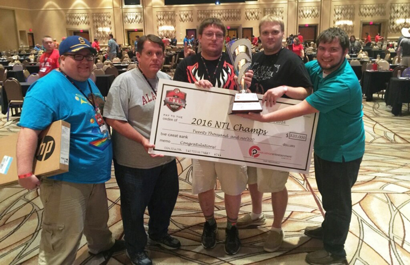 Pacers, the Alabama team from Decatur, captured the championship at the National Trivia League finals in Las Vegas. (John Herr / Alabama NewsCenter)