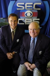 Gary Danielson, left, and Verne Lundquist are familiar faces to SEC football fans, having spent years providing play-by-play for the conference’s games on CBS. (CBS)