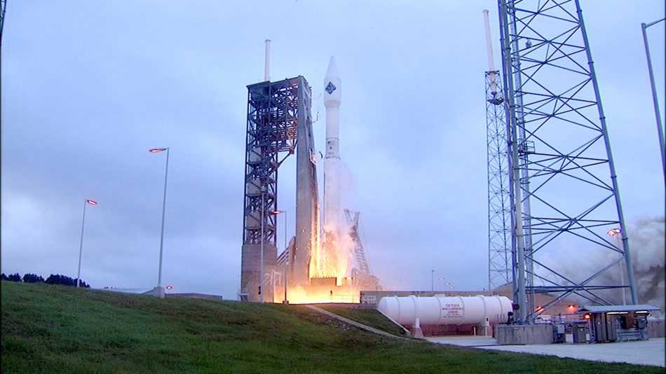 The engines of an Alabama-made Atlas V rocket roar to life on a 2016 mission for NASA. (Image: NASA)