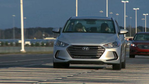 Hyundai’s Alabama assembly plant has a 2.3 mile track for testing braking, handling and other features of the vehicles it makes in Montgomery. (Image: Hyundai)