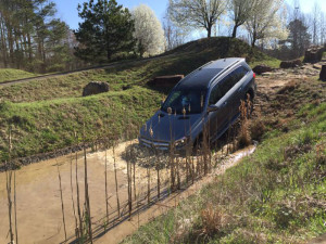 Mercedes-Benz’s Alabama plant features three test tracks and an off-road course used for special events and parts testing. (Image: Mercedes)