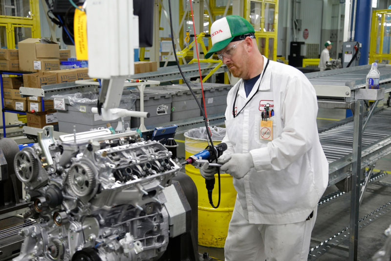 Honda invested more than $71 million to open a new, highly automated engine assembly line at its Alabama facility.